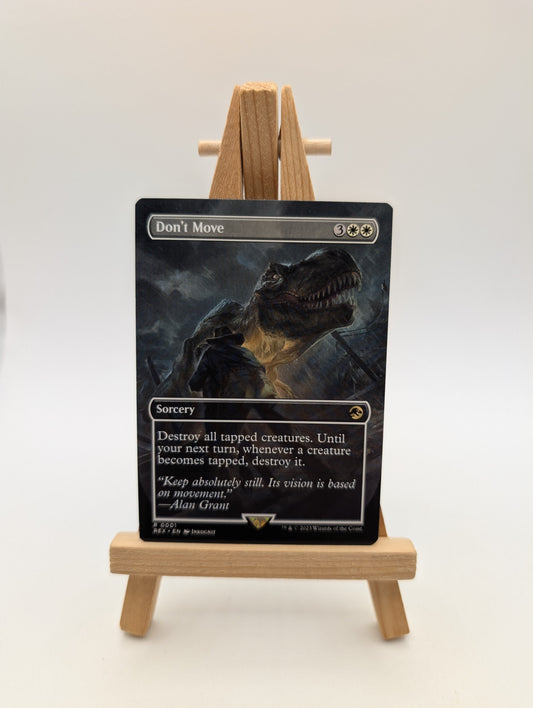 Don't Move R Borderless 0001 REX Jurassic World Collection MTG TCG FRENLY BRICKS - Open 7 Days