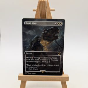 Don't Move R Borderless 0001 REX Jurassic World Collection MTG TCG FRENLY BRICKS - Open 7 Days