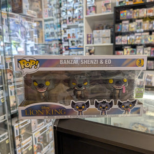 POP VINYL 3 PACK BANZAI, SHENZI & ED THE LION KING DISNEY VAULTED NEW UNOPENED FRENLY BRICKS - Open 7 Days