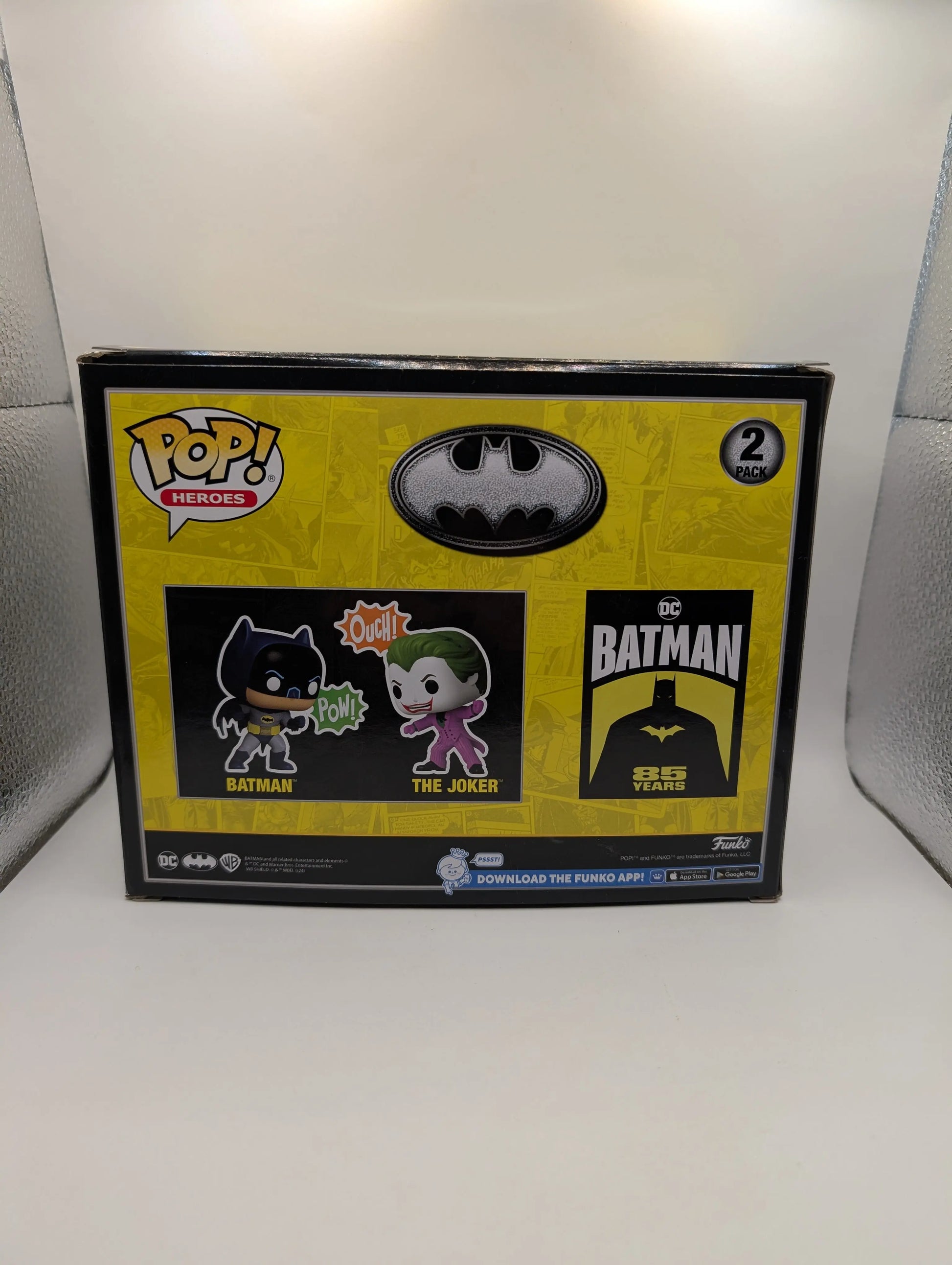 Batman -Batman & The Joker (1966) 85th Anniversary Pop! Vinyl Figure (RS) 2-Pack FRENLY BRICKS - Open 7 Days