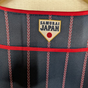 Nippon Baseball Asics Samurai Japan Away 2017-2021 Dark Navy Blue Large Jersey
