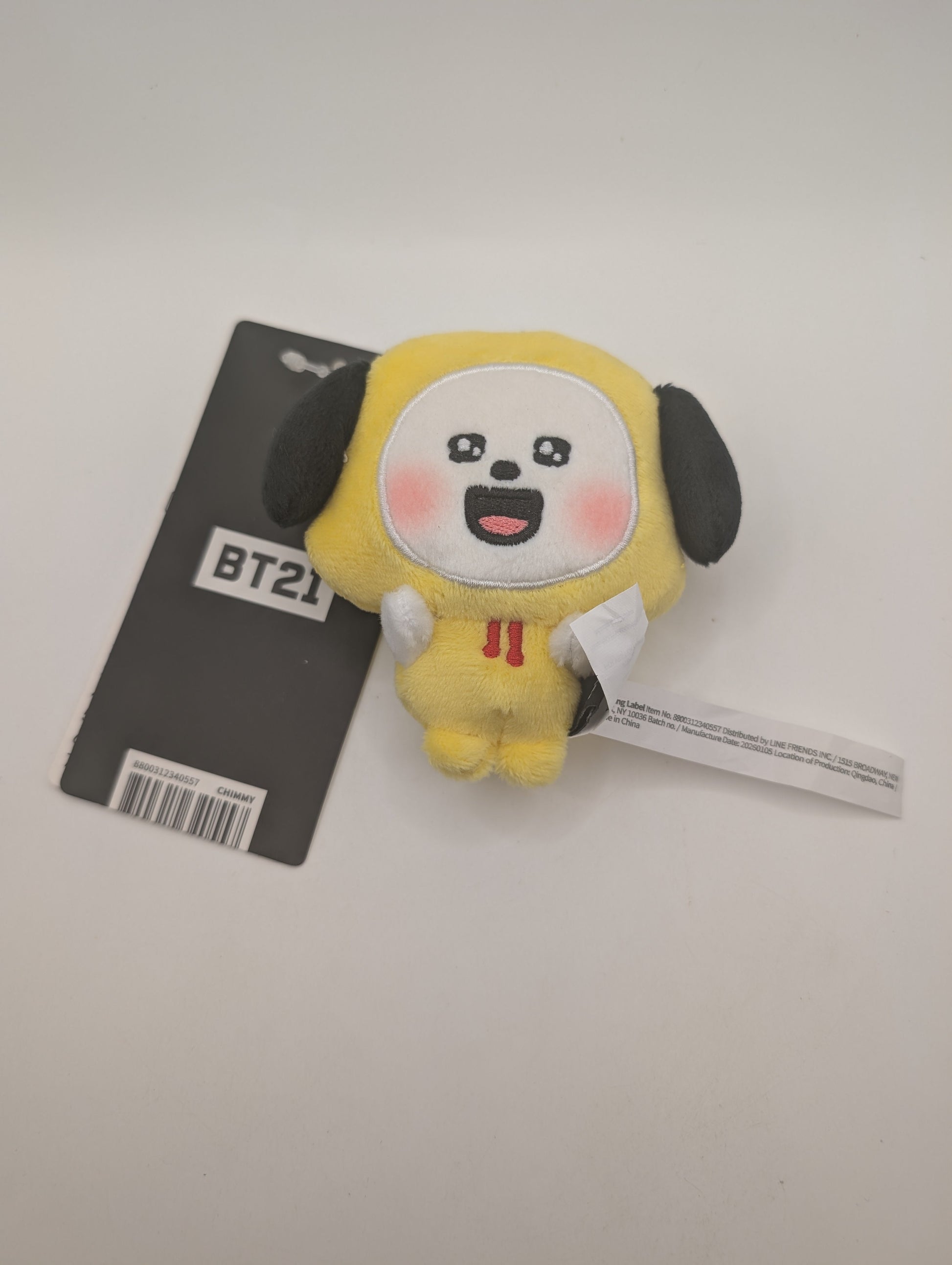 BT21 Baby Chimmy Today's Face Heartbeat Plush Keychain - Official LINE Friends FRENLY BRICKS - Open 7 Days