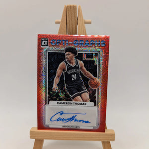 2023 Donruss Optic CAM THOMAS Red Mojo Opti-Graphs Auto OG-CAM Nets FRENLY BRICKS - Open 7 Days