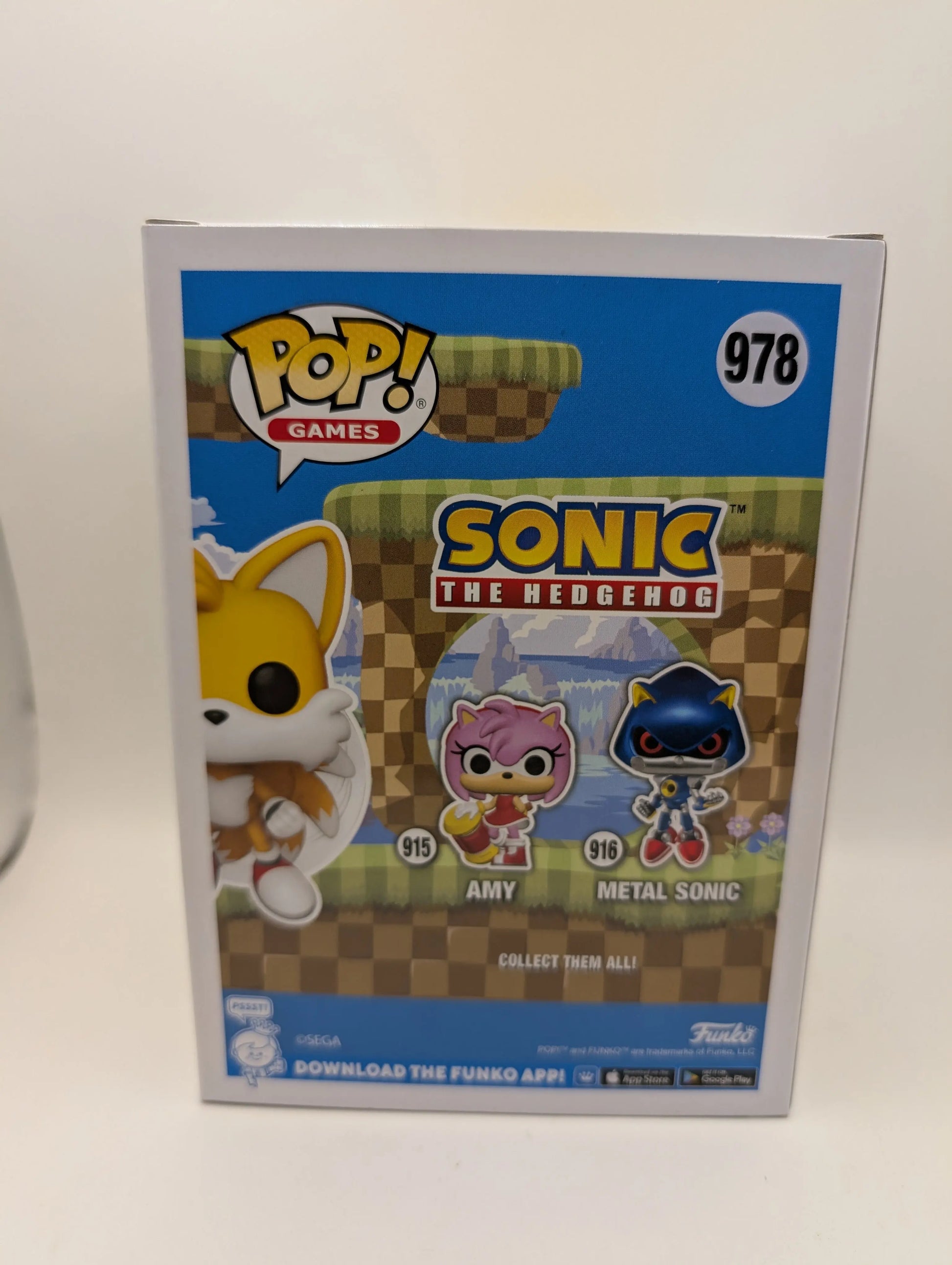 Funko Pop Games #978 Sonic the Hedgehog Flying Tails Chase Flocked Vinyl Figure FRENLY BRICKS - Open 7 Days