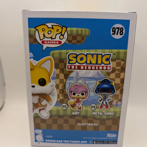 Funko Pop Games #978 Sonic the Hedgehog Flying Tails Chase Flocked Vinyl Figure FRENLY BRICKS - Open 7 Days