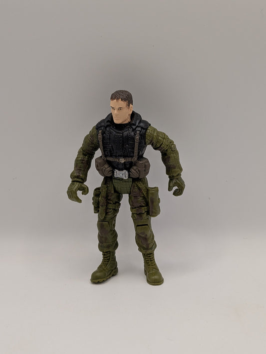 Soldier Force Soldier With Black Shirt Green Pants 3.75" Action Figure Chap Mei FRENLY BRICKS - Open 7 Days