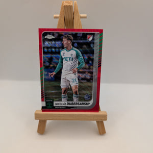 2025 Topps Chrome MLS Nicolas Dubersarsky AUTO RC Red Wave /5 Rookie Austin FRENLY BRICKS - Open 7 Days
