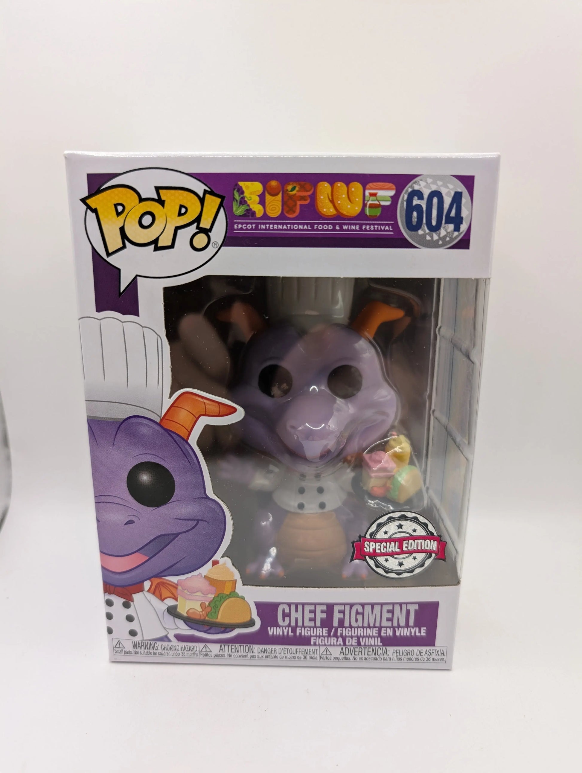 Chef Figment 604 ~ Disney: 2019 Epcot Food & Wine Festival ~ Funko Pop Vinyl FRENLY BRICKS - Open 7 Days