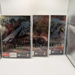 Hellsing Ultimate : Vol 1,2 & 3 Region 4 DVD used FRENLY BRICKS - Open 7 Days