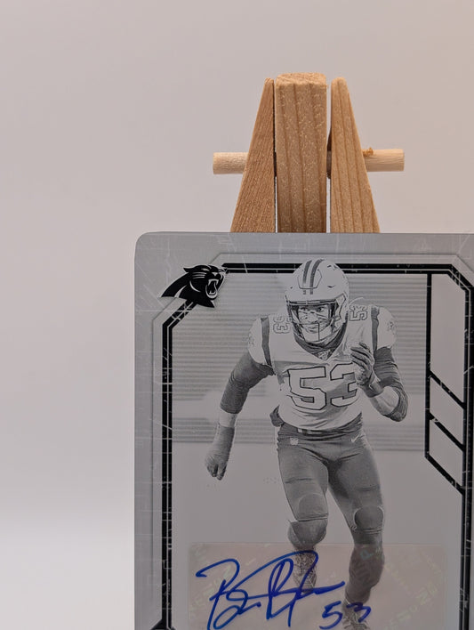 2020 Football Panini Playbook Brian Burns 1/1 Panthers #80 One of One Auto FRENLY BRICKS - Open 7 Days