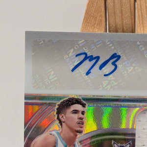 2020-21 Panini Spectra Rookie Dual Patch Auto LaMELO BALL JAMES WISEMAN /5 RC FRENLY BRICKS - Open 7 Days