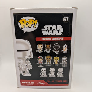 Pop! Viynl #67 Star Wars First Order Snow Trooper Dark Side Empire FRENLY BRICKS - Open 7 Days