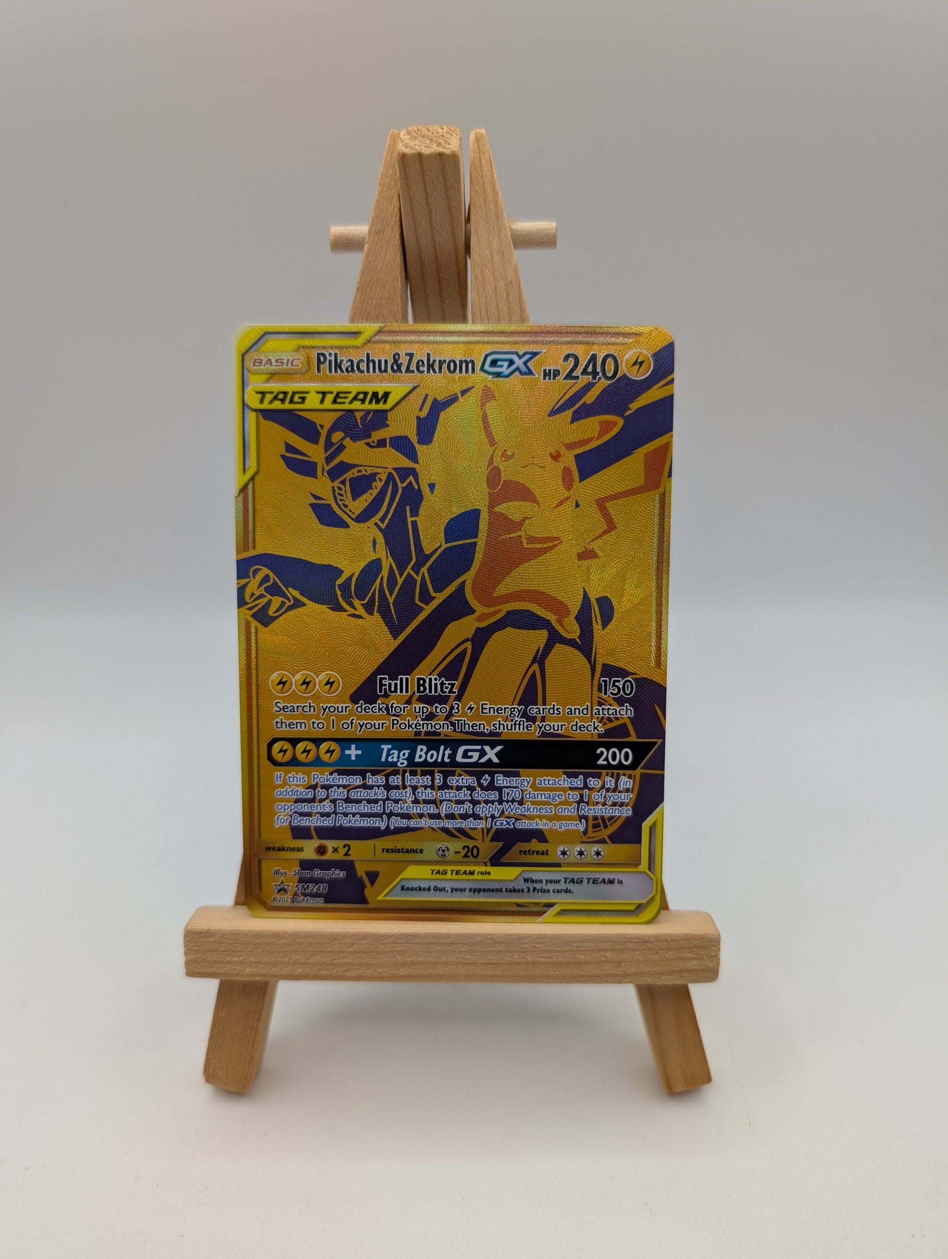 2021 Pokemon - Pikachu & Zekrom GX #SM248 Pokemon Promo FRENLY BRICKS - Open 7 Days