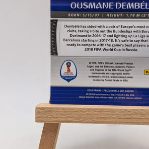 2018 Panini Prizm World Cup #85 Ousmane Dembele Light Blue Lazer #/125 France FRENLY BRICKS - Open 7 Days