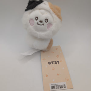 BT21 Baby Chimmy More Fluffy Calico Cat Plush Keychain - Official LINE Friends FRENLY BRICKS - Open 7 Days