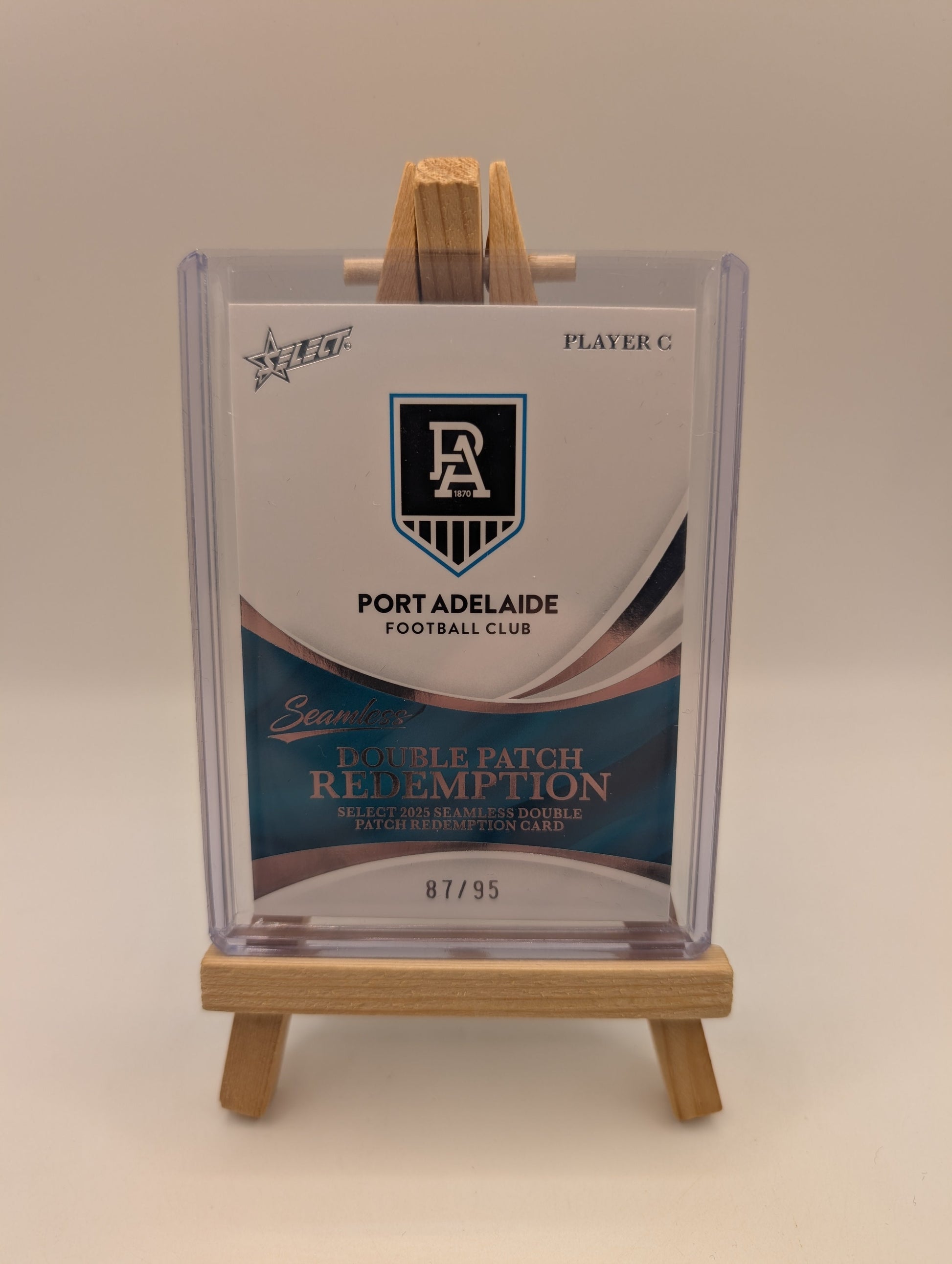 2025 AFL Select Seamless Double Patch Redemption Port Adelaide Player C /95 FRENLY BRICKS - Open 7 Days