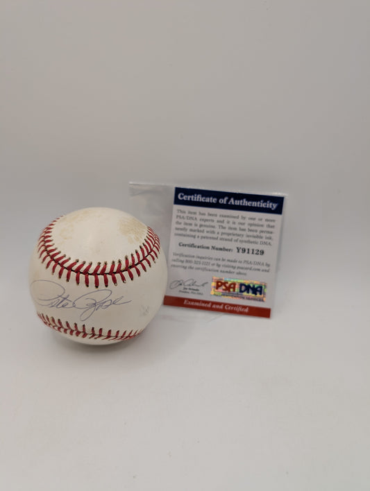 PETE ROSE CINCINNATI REDS  AUTOGRAPHED BART GIAMIATTI  BASEBALL BIG RED MACHINE FRENLY BRICKS - Open 7 Days