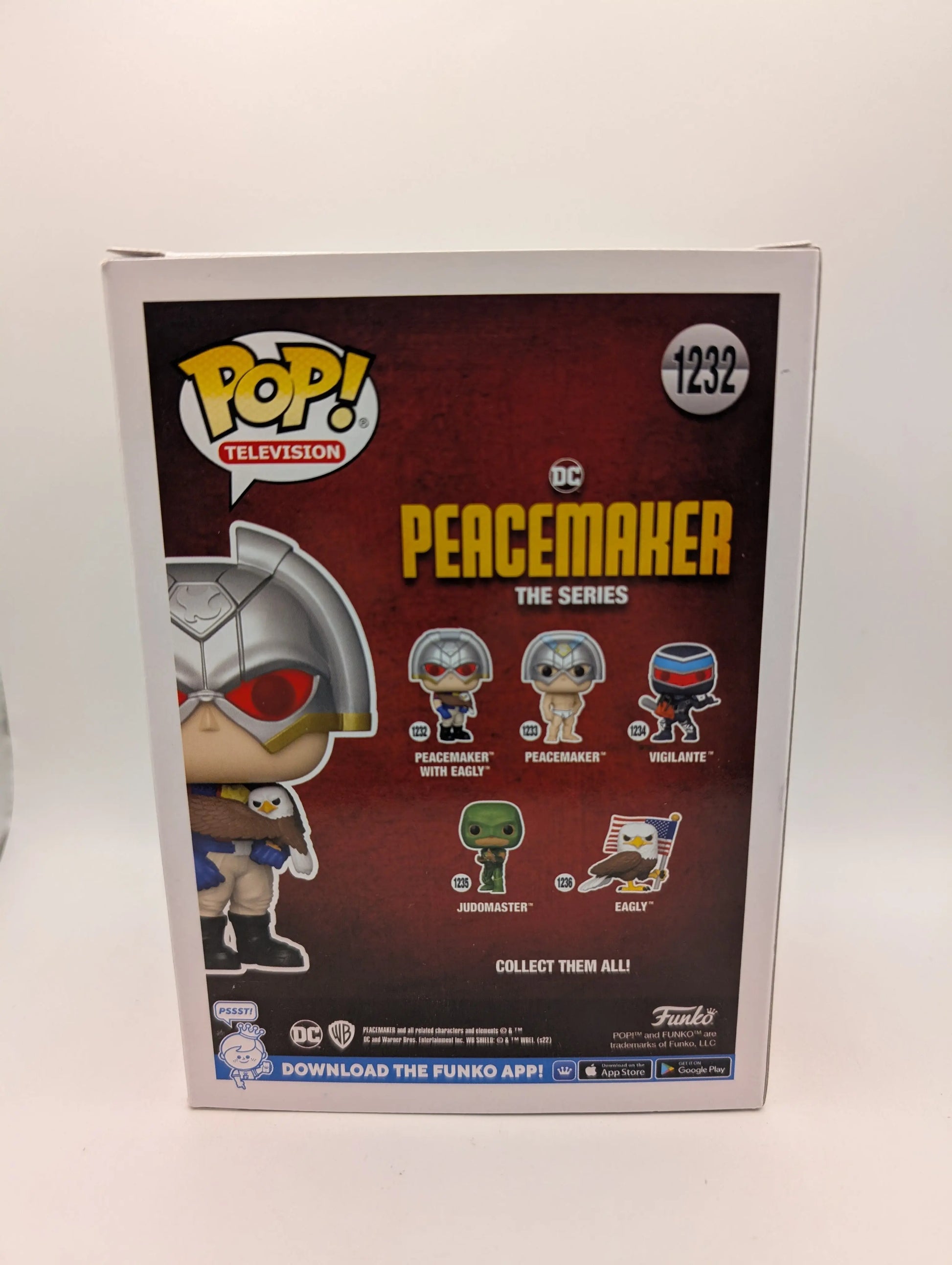 Peacemaker: The Series Peacemaker with Eagly Pop! Vinyl Figure #1232 OE FRENLY BRICKS - Open 7 Days