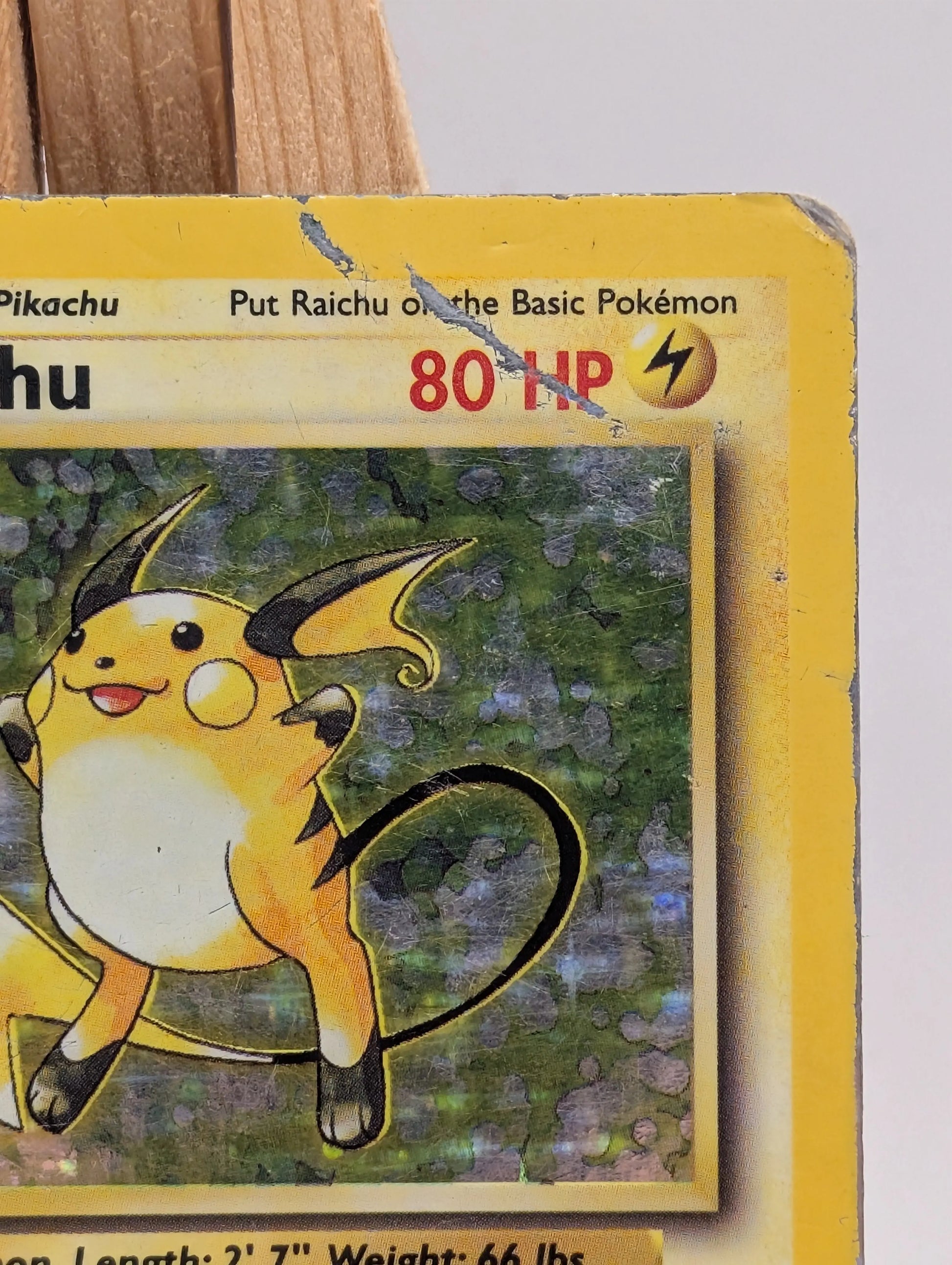 Raichu 14/102 Holo Rare Base Set - Pokemon Card WOTC HP FRENLY BRICKS - Open 7 Days