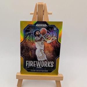 2023-24 Prizm Draft Cam Whitmore Fireworks RC Rookie SP #8 VILLANOVA ROCKETS /10 FRENLY BRICKS - Open 7 Days