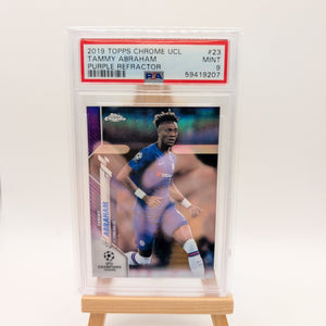 2019 Topps Chrome UEFA Tammy Abraham Purple Refractor #23 Chelsea PSA 9 /250 FRENLY BRICKS - Open 7 Days