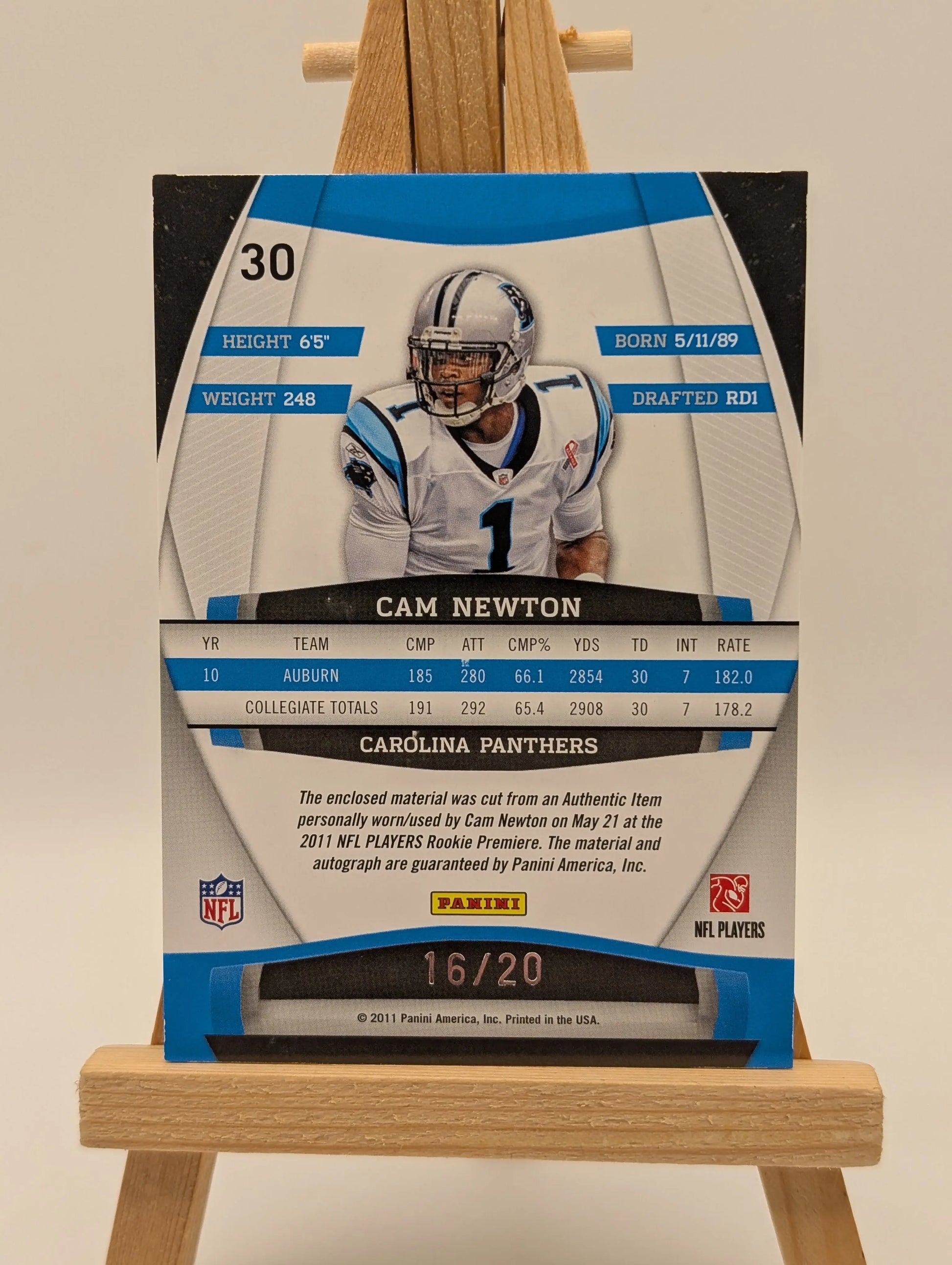 2011 Panini Gridiron Gear Rookie Gridiron Gems 3 Patch AUTO /20 FRENLY BRICKS - Open 7 Days