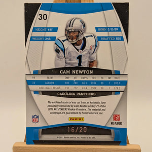 2011 Panini Gridiron Gear Rookie Gridiron Gems 3 Patch AUTO /20 FRENLY BRICKS - Open 7 Days