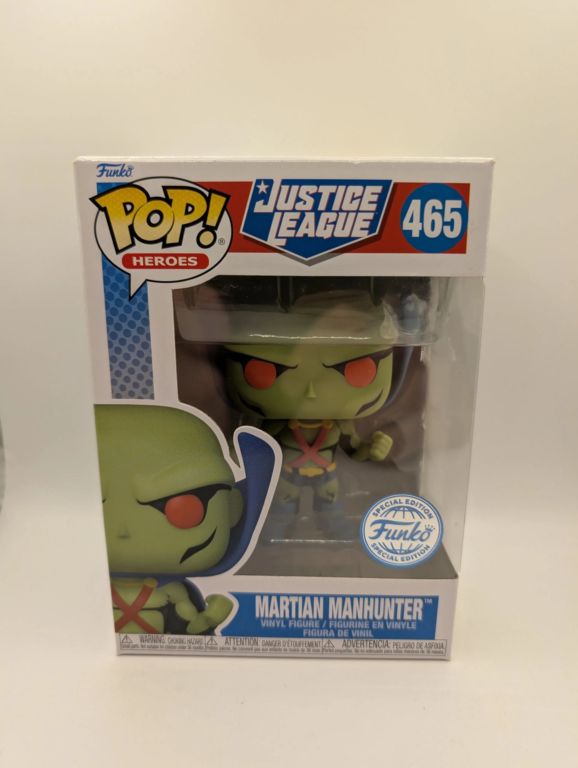 FUNKO POPS HEROES JUSTICE LEAGUE MARTIAN MAN HUNTER  #465 FRENLY BRICKS - Open 7 Days