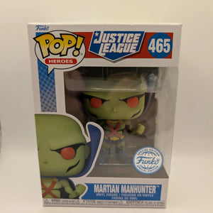 FUNKO POPS HEROES JUSTICE LEAGUE MARTIAN MAN HUNTER  #465 FRENLY BRICKS - Open 7 Days