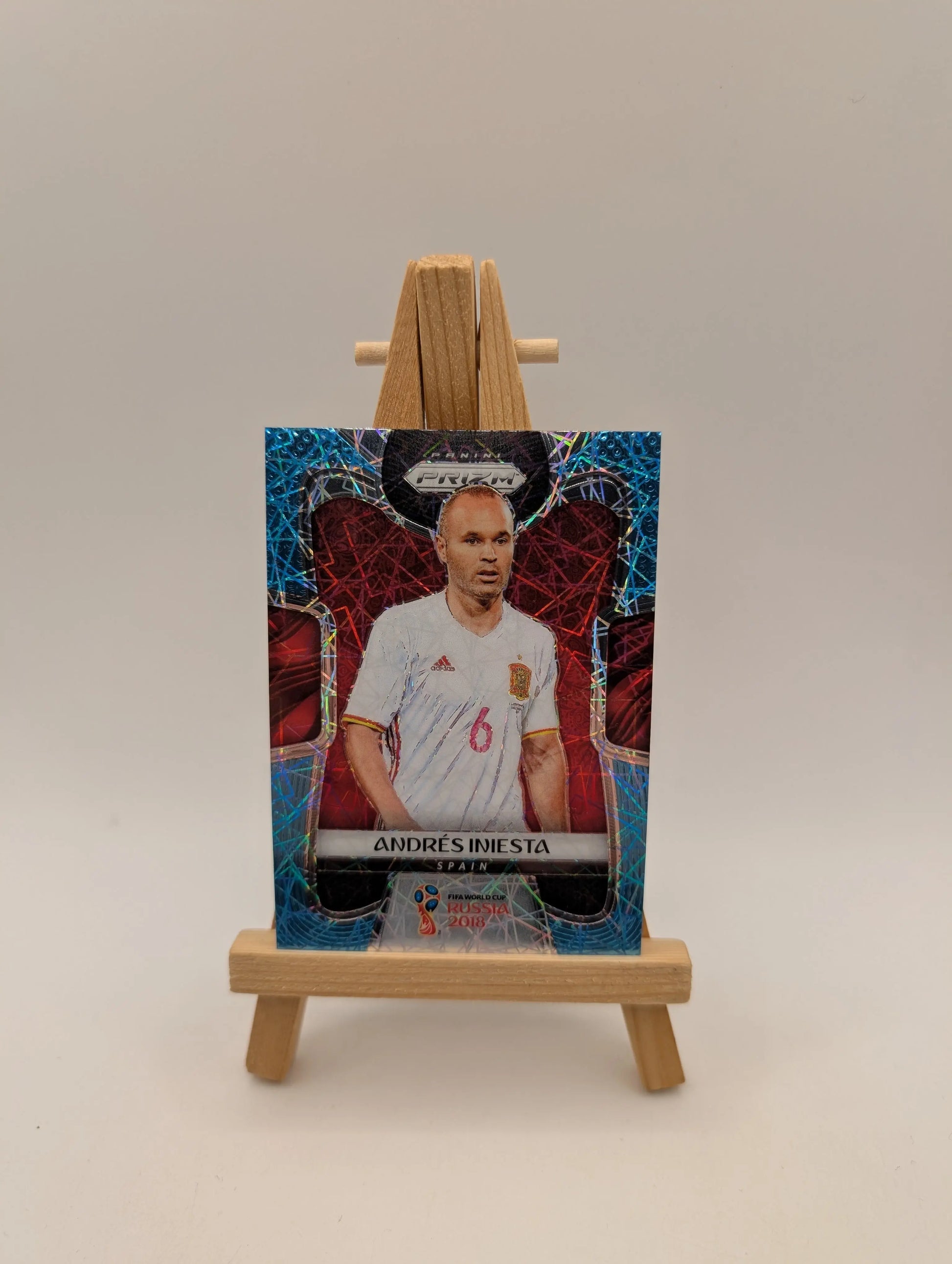 Prizm World Cup 2018 Andres Iniesta Spain Light Blue Lazer /125 FRENLY BRICKS - Open 7 Days