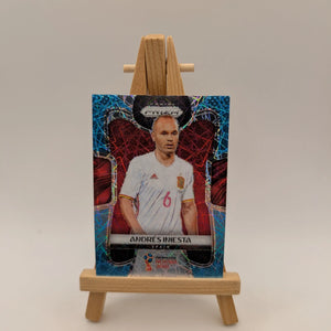 Prizm World Cup 2018 Andres Iniesta Spain Light Blue Lazer /125 FRENLY BRICKS - Open 7 Days