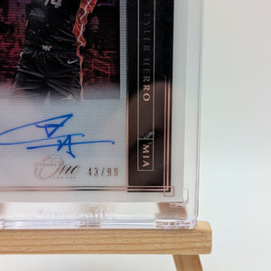 2019-20 Panini One & One Blue 34/49 Tyler Herro Rookie Auto #RA-THR BB2 FRENLY BRICKS - Open 7 Days