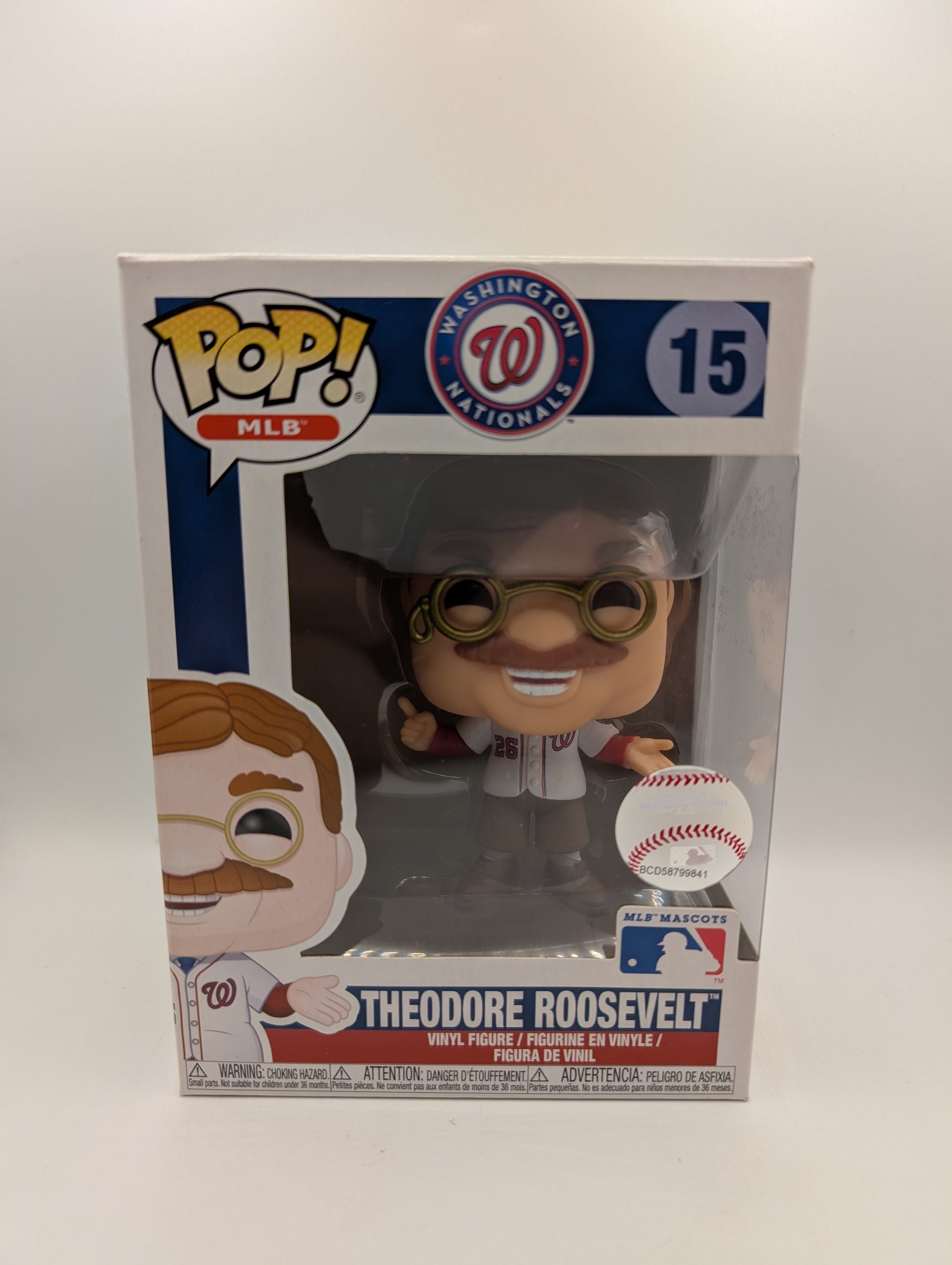 Theodore Roosevelt 15 ~ MLB Mascots: Washington Nationals ~ Funko Pop Vinyl FRENLY BRICKS - Open 7 Days