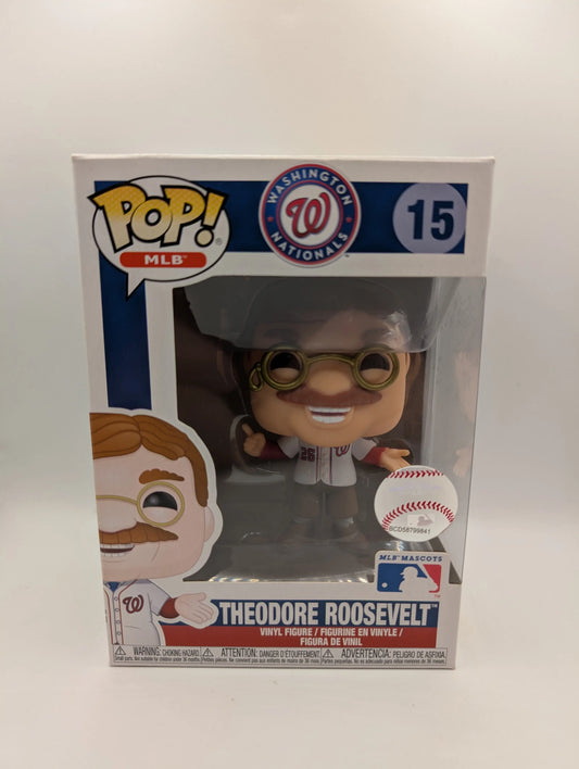 Theodore Roosevelt 15 ~ MLB Mascots: Washington Nationals ~ Funko Pop Vinyl FRENLY BRICKS - Open 7 Days