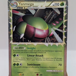 Yanmega Prime 98/102 HGSS Triumphant Pokemon Card Holo Foil Rare LP FRENLY BRICKS - Open 7 Days