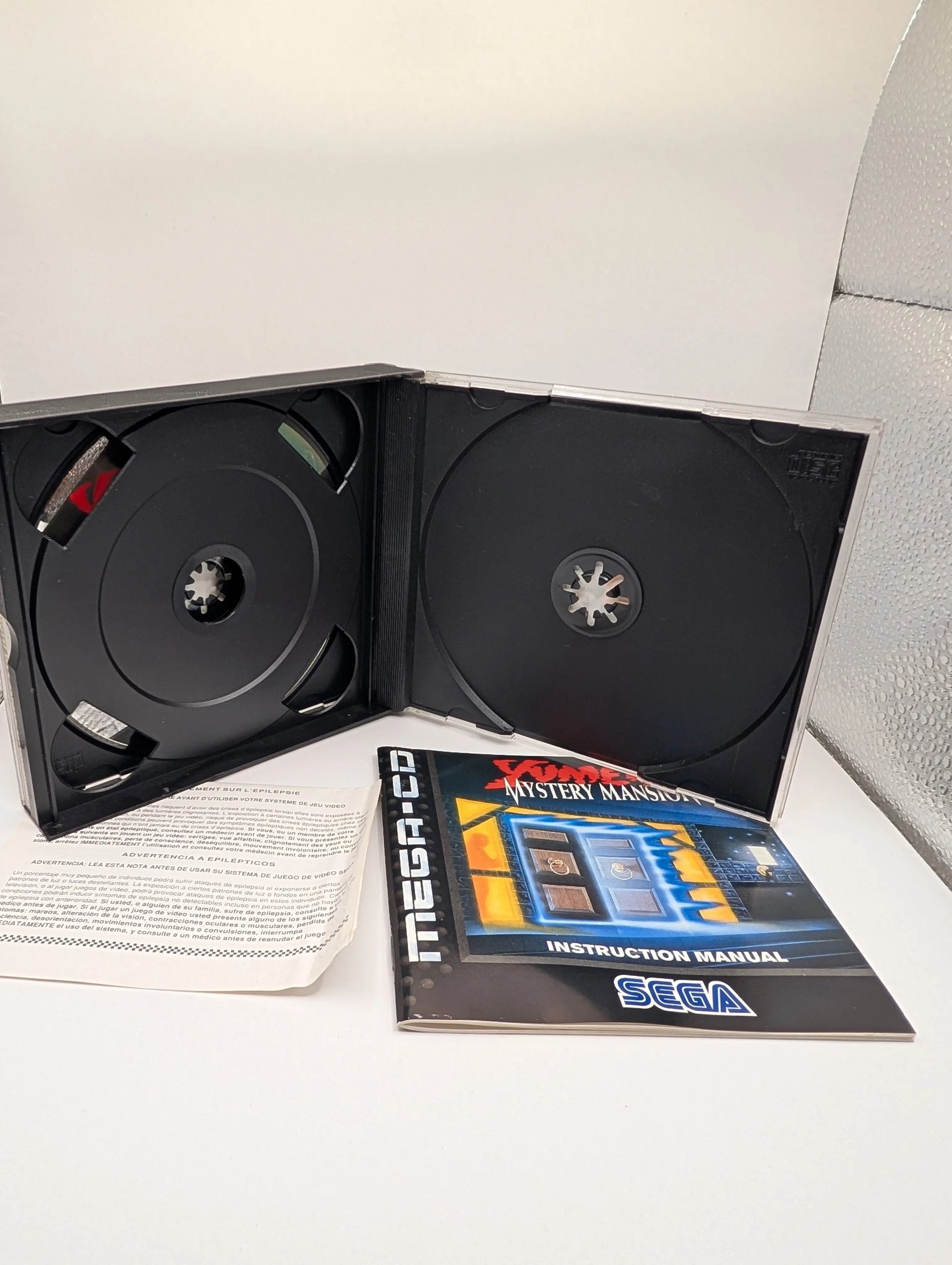 Yumemi Mystery Mansion (Sega Mega-CD, 1994 PAL) photos suggest condition FRENLY BRICKS - Open 7 Days