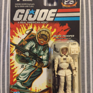 NEW MOC 2007 HASBRO GI JOE 25TH ANNIVERSARY SNOW JOB ARCTIC TROOPER FOIL CARD FRENLY BRICKS - Open 7 Days