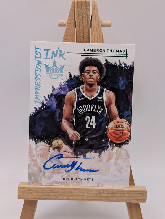 2022 Panini Court Kings Cameron Thomas Impressionist Ink Auto SP Nets FRENLY BRICKS - Open 7 Days