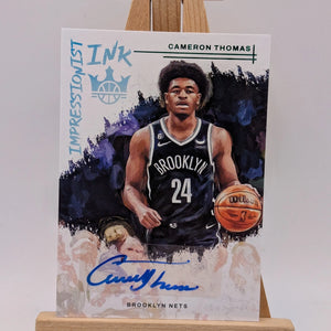 2022 Panini Court Kings Cameron Thomas Impressionist Ink Auto SP Nets FRENLY BRICKS - Open 7 Days