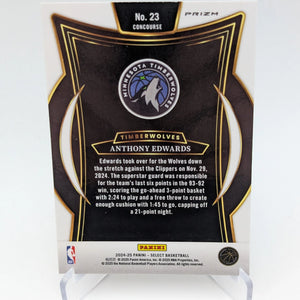 Anthony Edwards 2024-2025 Elephant Select Prizm Case Hit Concourse FRENLY BRICKS - Open 7 Days