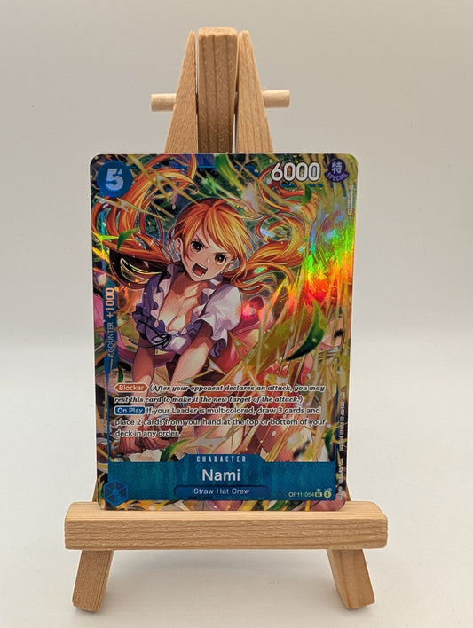 Nami OP11-054 Alt Art A Fist of Divine Speed One Piece Card Game English FRENLY BRICKS - Open 7 Days