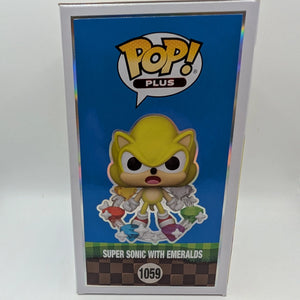 Funko Pop Sonic The Hedgehog - Super Sonic with Emeralds (Flocked) #1059 FRENLY BRICKS - Open 7 Days