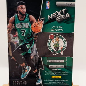 Panini Spectra 2016-17 Jaylen Brown Next Era Rc Patch #149 /149 Boston Celtics FRENLY BRICKS - Open 7 Days
