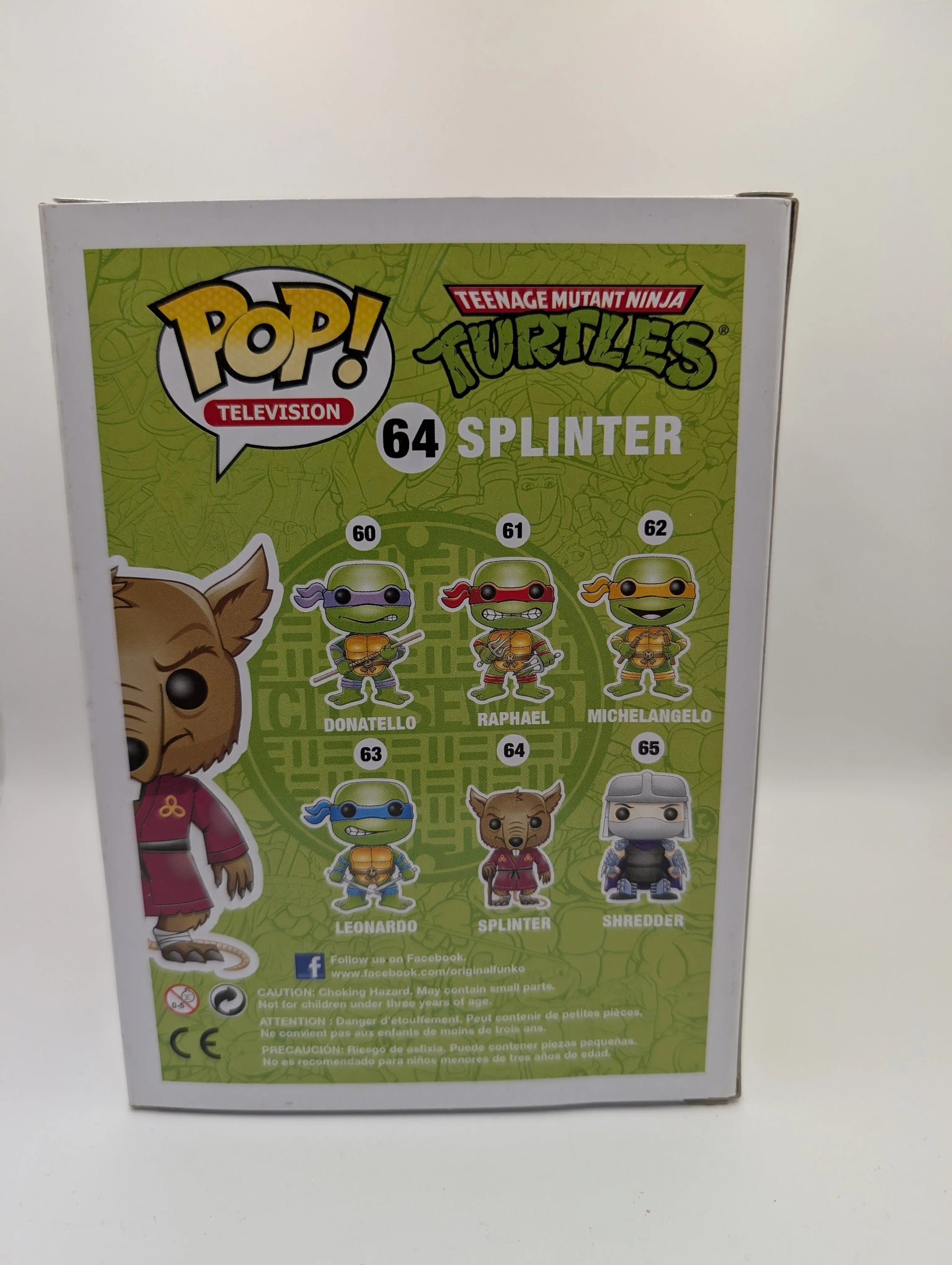 RARE 2013 Splinter 64 TMNT Teenage Mutant Ninja Turtles Funko Pop Viny FRENLY BRICKS - Open 7 Days