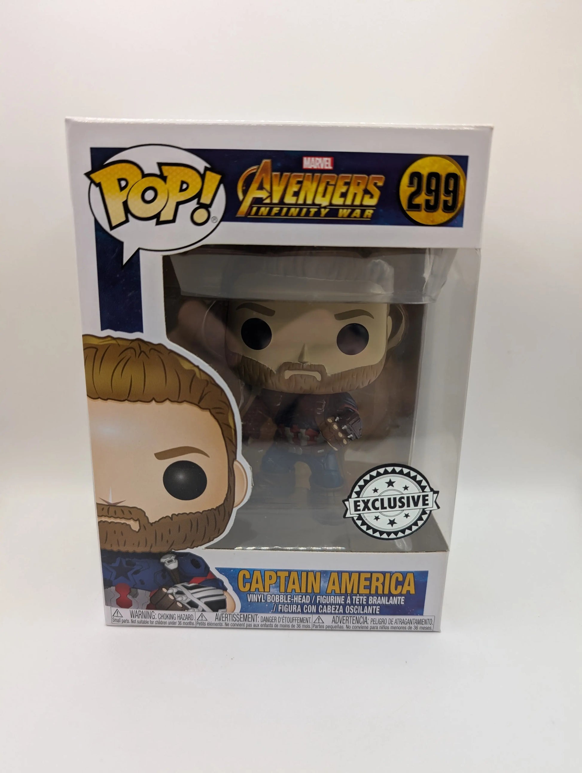 Captain America 299 ~ Marvel: Avengers - Infinity War ~ Funko Pop Vinyl FRENLY BRICKS - Open 7 Days