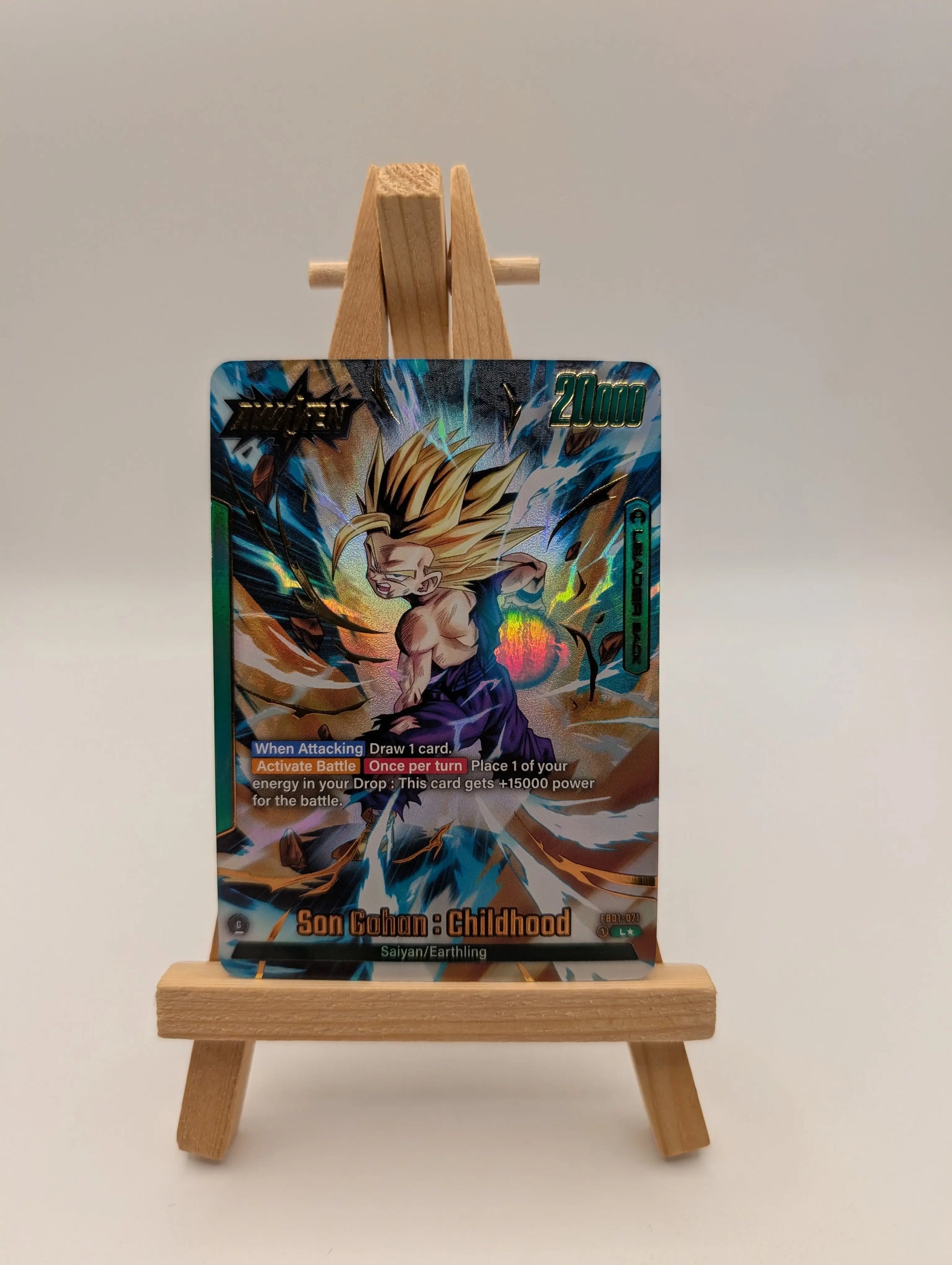 Son Gohan Childhood Leader L FB01-071 Secret Rare Alternate Art Dragon Ball Card FRENLY BRICKS - Open 7 Days