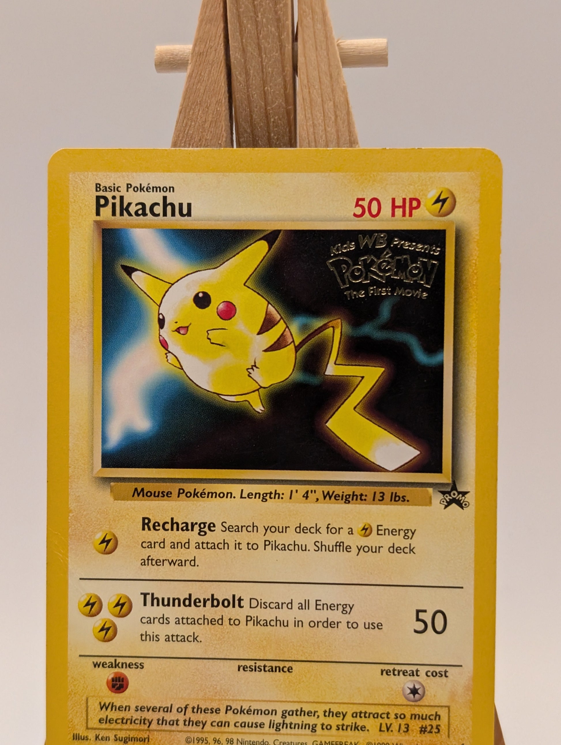 Pokemon TCG · Pikachu 4 · WB Movie · Black Star Promo · Vintage WOTC (1999) FRENLY BRICKS - Open 7 Days