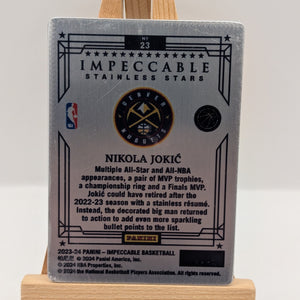 Nikola Jokic 2023-24 Panini Impeccable Stainless Stars #23 FRENLY BRICKS - Open 7 Days