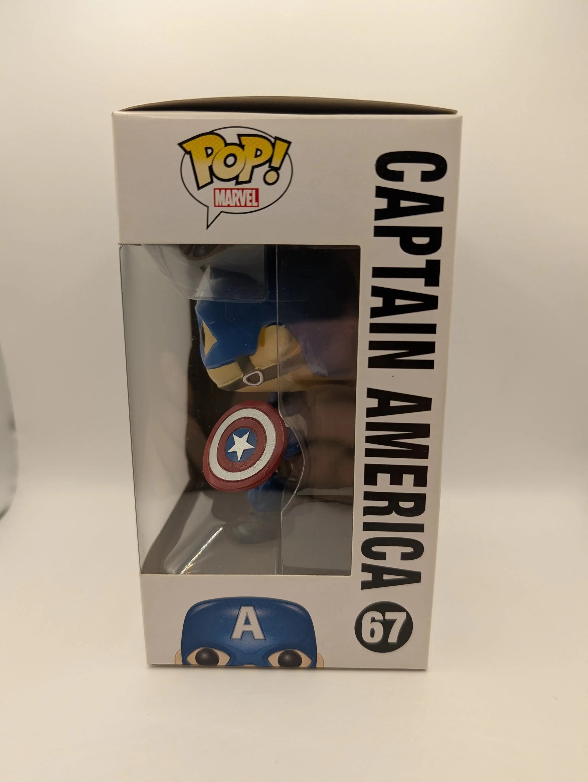 Captain America Pop 67 - Avengers Marvel Funko Pop! 2015 Vaulted FRENLY BRICKS - Open 7 Days