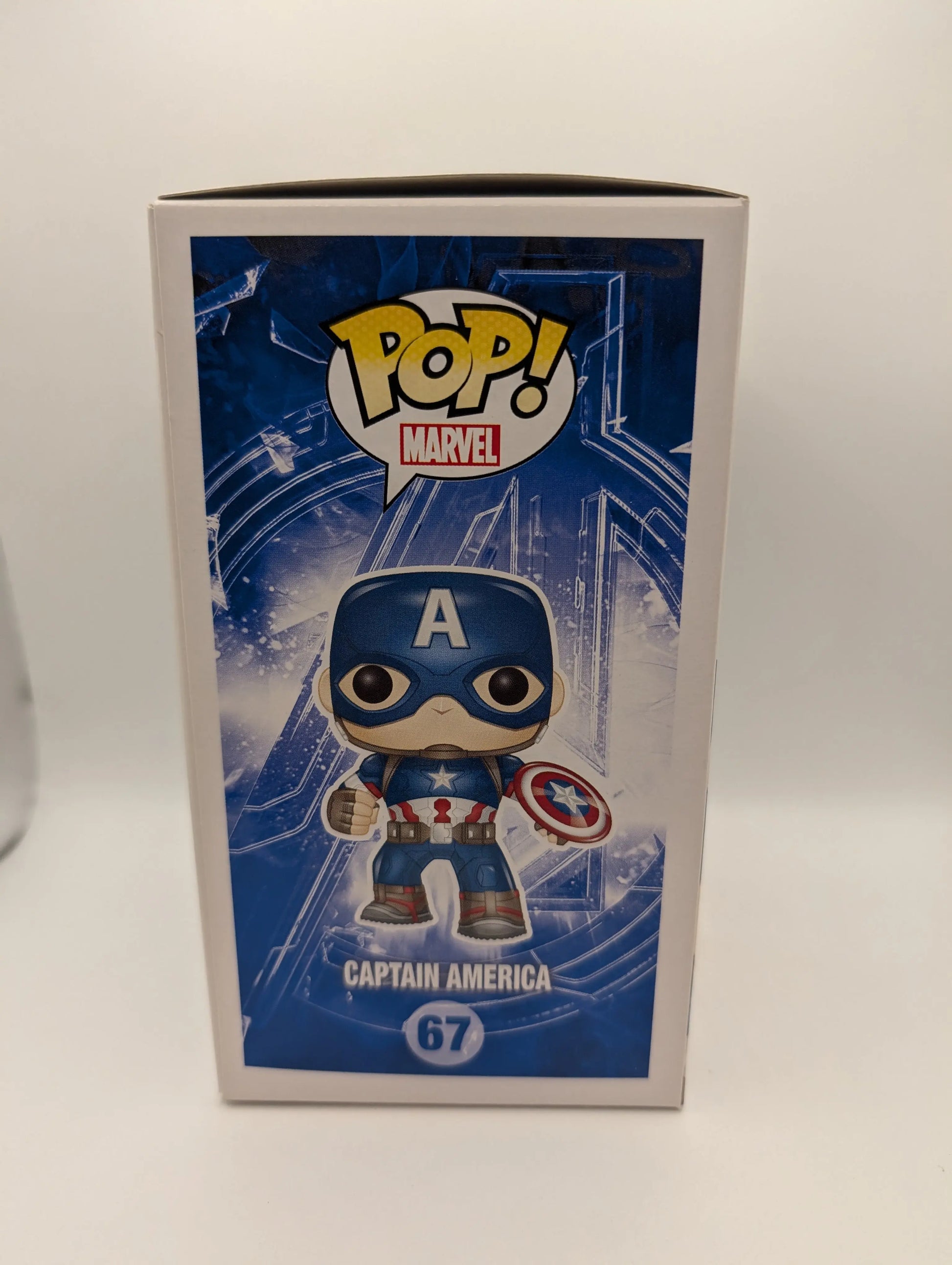 Captain America Pop 67 - Avengers Marvel Funko Pop! 2015 Vaulted FRENLY BRICKS - Open 7 Days